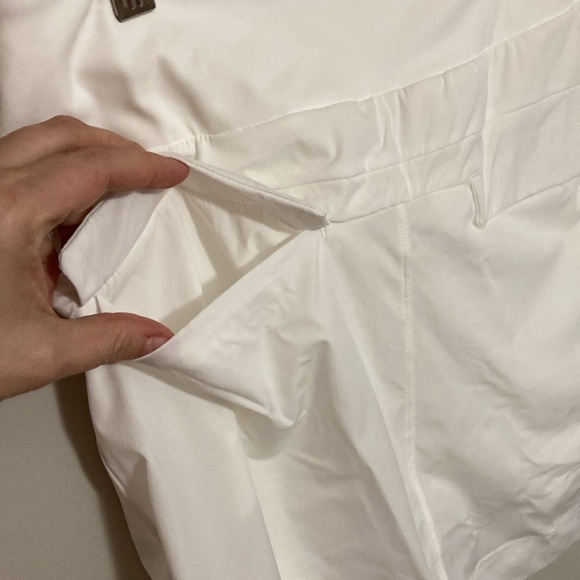 MEIVSO Women's White Lightweight Athletic Skirt with Built-in Shorts, Size Small - Picture 7 of 9